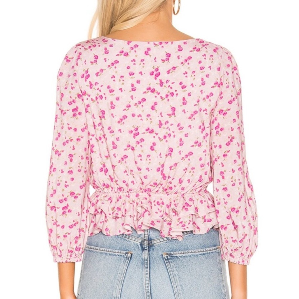 MAJORELLE Chrissa Top Pink Floral Revolve - Picture 2 of 7